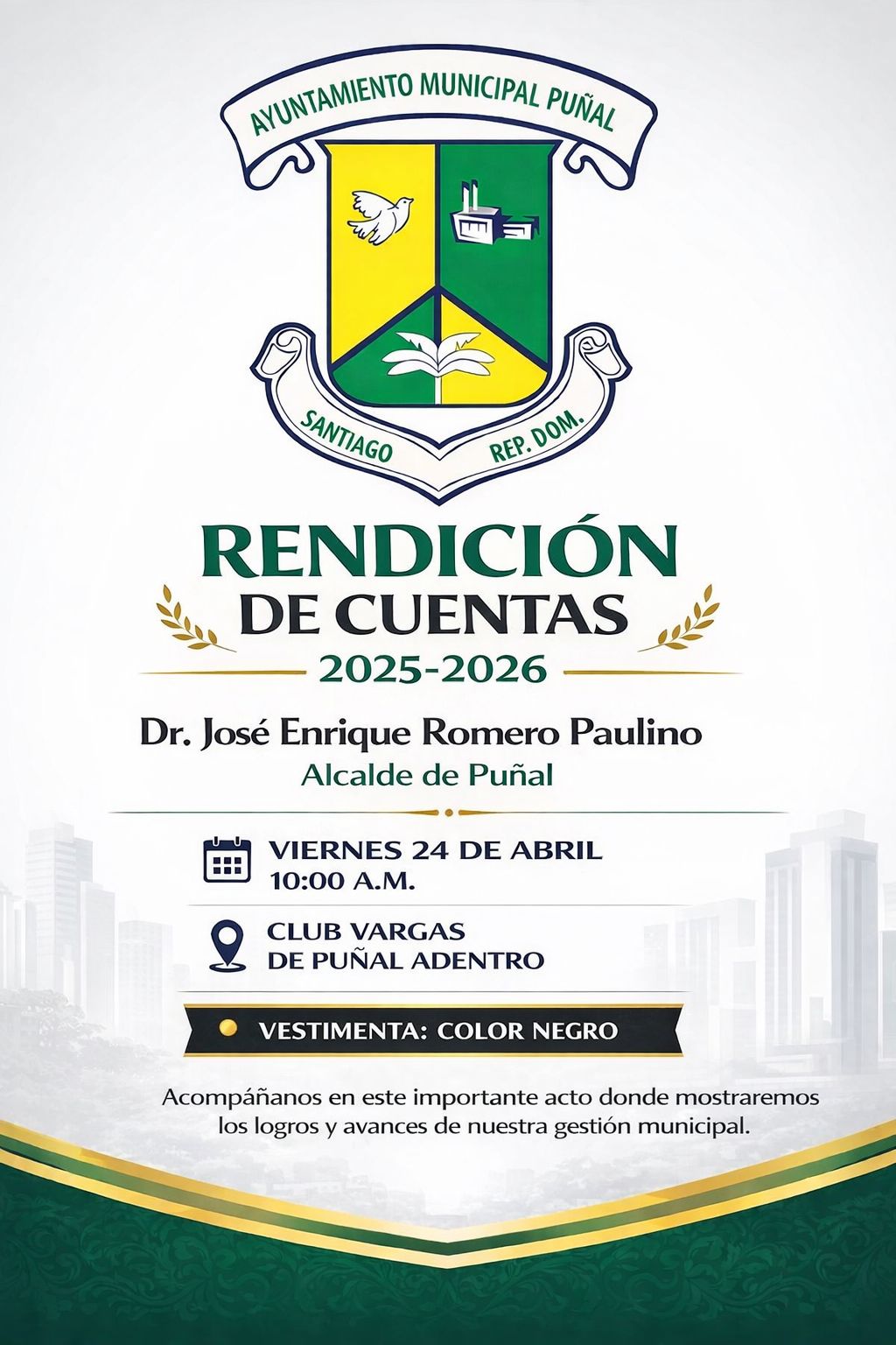 INVITACIÓN RENDICIÓN DE CUENTAS 2025-2026